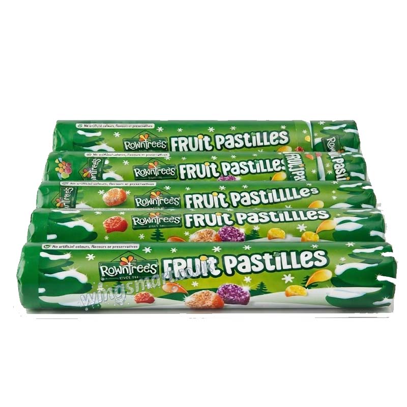 Rowntree's Fruit Pastilles Sweets Giant Tube 115g (07 or 15 Packs)