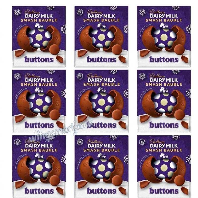 Cadbury Dairy Milk Buttons Smash Bauble 90g (Pack of 9)
