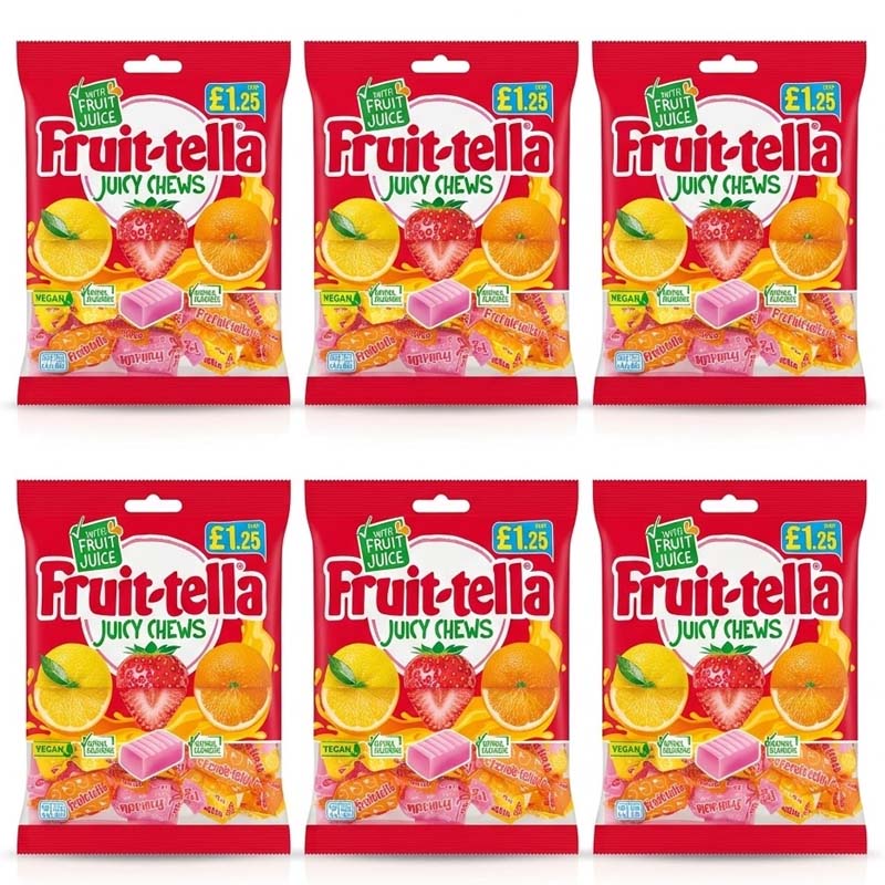 Fruittella Assorted Chewy Sweets 135g Variety Of flavours (06 or 12 Packs)