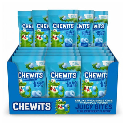Chewits Juicy & Sour Bites Assorted Flavours 115g (Pack of 10)