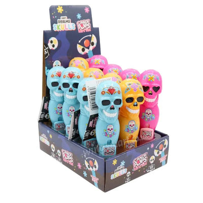 Candy Realms Skull Pops Push n Twist 8g (Pack of 12) Fullbox