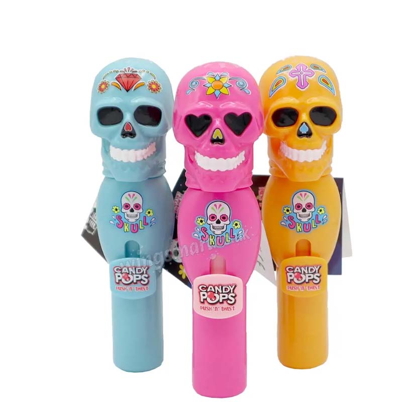 Candy Realms Skull Pops Push n Twist 8g (Pack of 12) Fullbox
