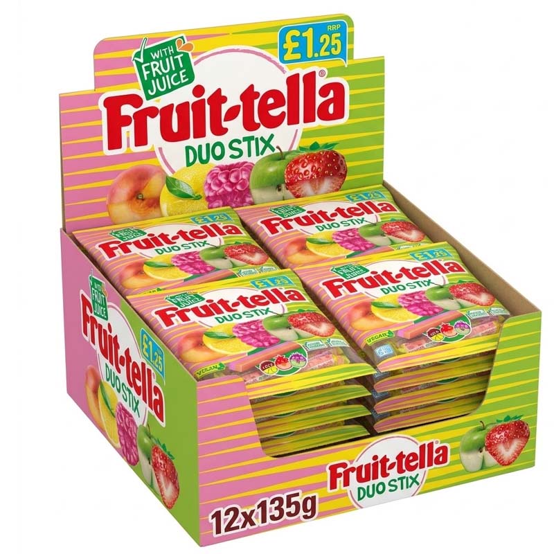 Fruittella Assorted Chewy Sweets 135g Variety Of flavours (06 or 12 Packs)