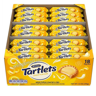 McVities Tartlets Lemon Biscuit 18x100g Fullbox