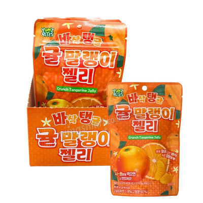 Yum'z Bites Crunch Tangerine Jelly Pouch 40g (Pack of 10)