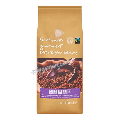 Lichfields Fairtrade Gourmet Espresso Beans 1kg