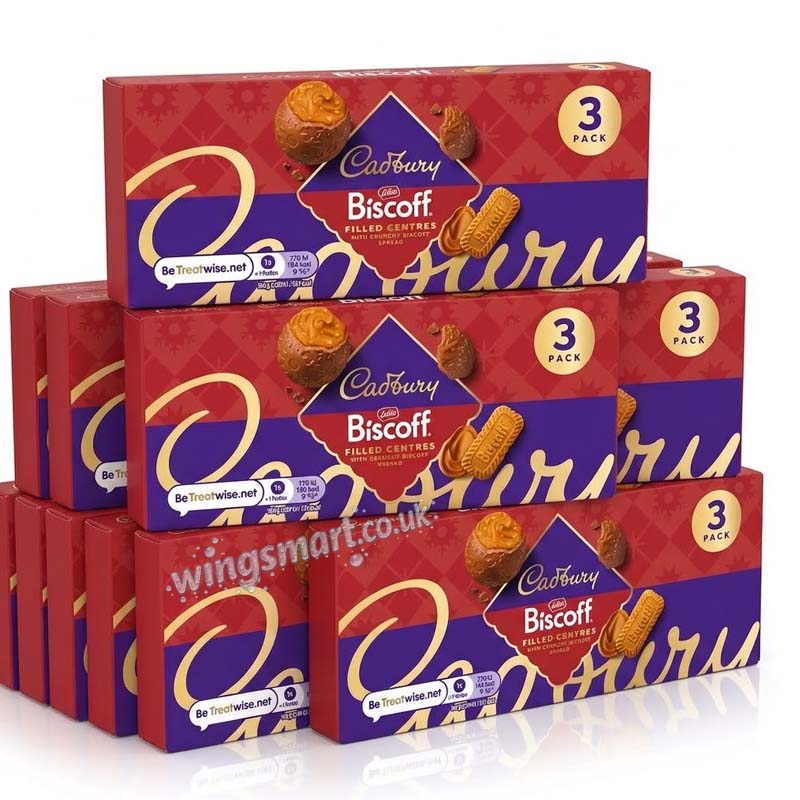 Cadbury Biscoff Filled Centres 3 Pack 100.5g (Pack of 5)