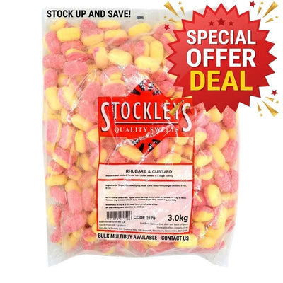 Stockley's Rhubarb and Custard Bag 3kg Full bag
