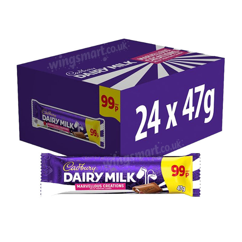 Cadbury Dairy Milk MC JPC PMP Chocolate Bar 47g (Box of 24 bars)