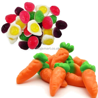 Easter Carrot & Egg Mix sweets (Tub of 1Kg)