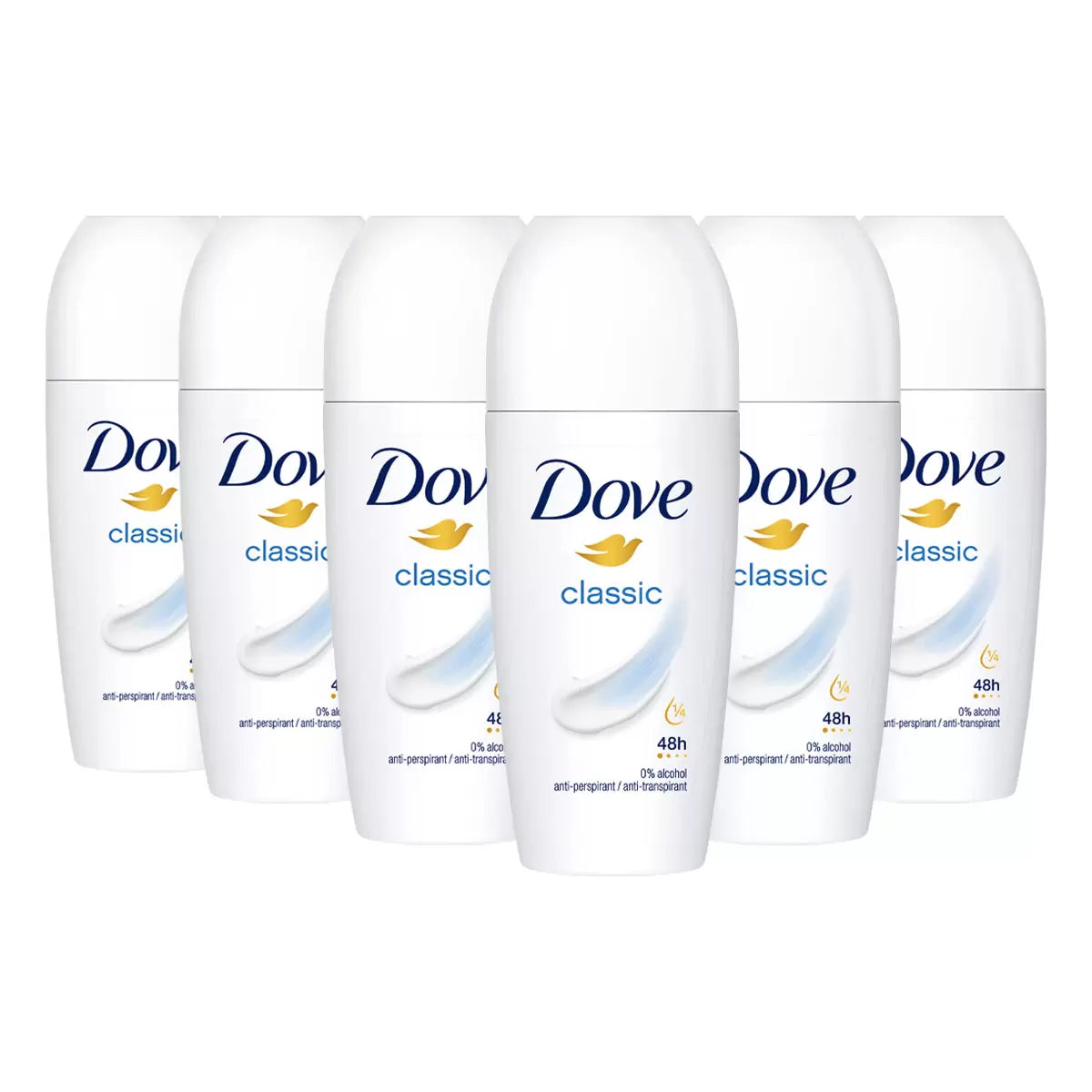 Dove Roll-On Deodorant 6 Pack – 48hr Protection | 50ml Each