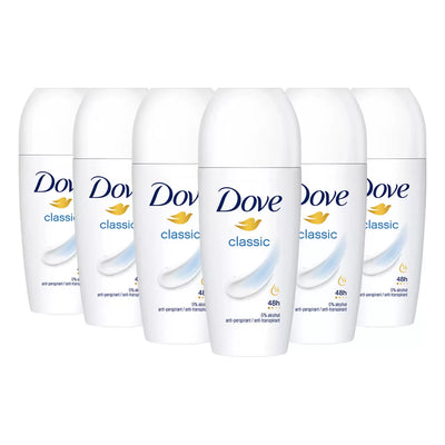 Dove Roll-On Deodorant 6 Pack – 48hr Protection | 50ml Each