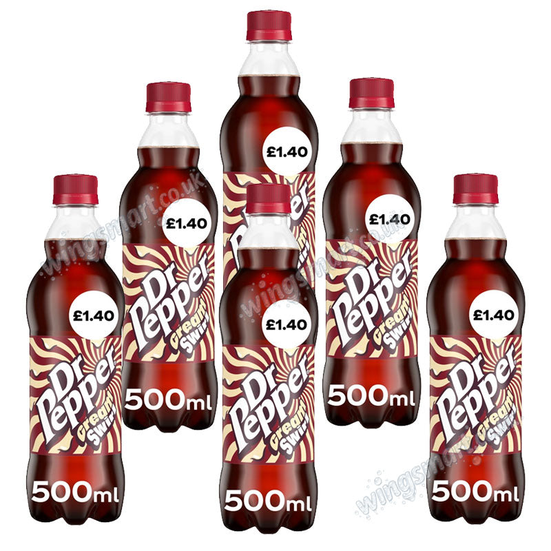 Dr Pepper Cream Swirl PMP 500ml Bottle Drink