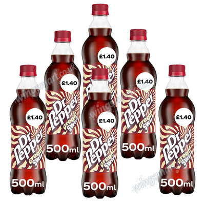 Dr Pepper Cream Swirl PMP 500ml Bottle Drink