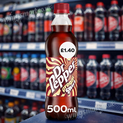 Dr Pepper Cream Swirl PMP 500ml Bottle Drink