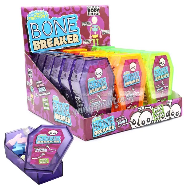 Crazy Candy Factory Bone Breaker 25g (Pack of 18)