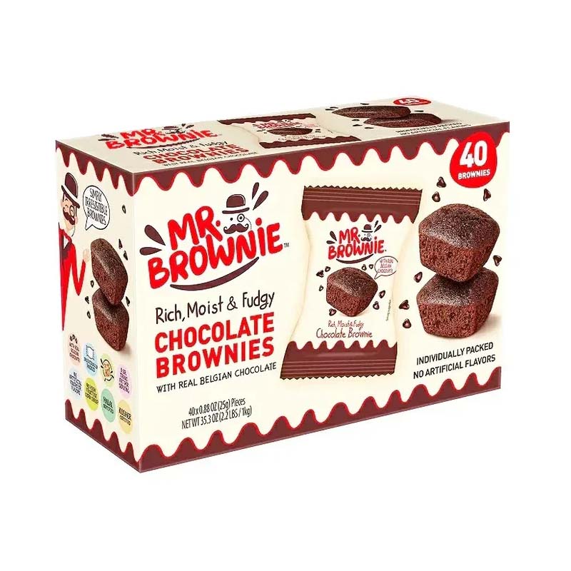 Mr Brownie Chocolate Brownies 40x25g Fullbox