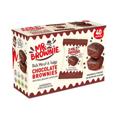 Mr Brownie Chocolate Brownies 40x25g Fullbox