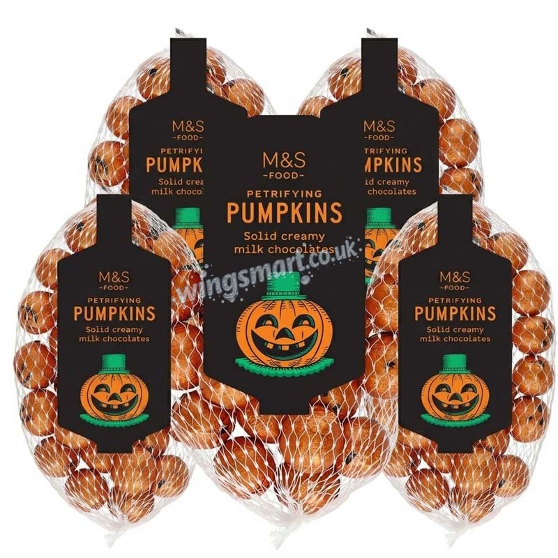 M&S Petrifying Pumpkins Milk Chocolates 130g (Pack of 5)