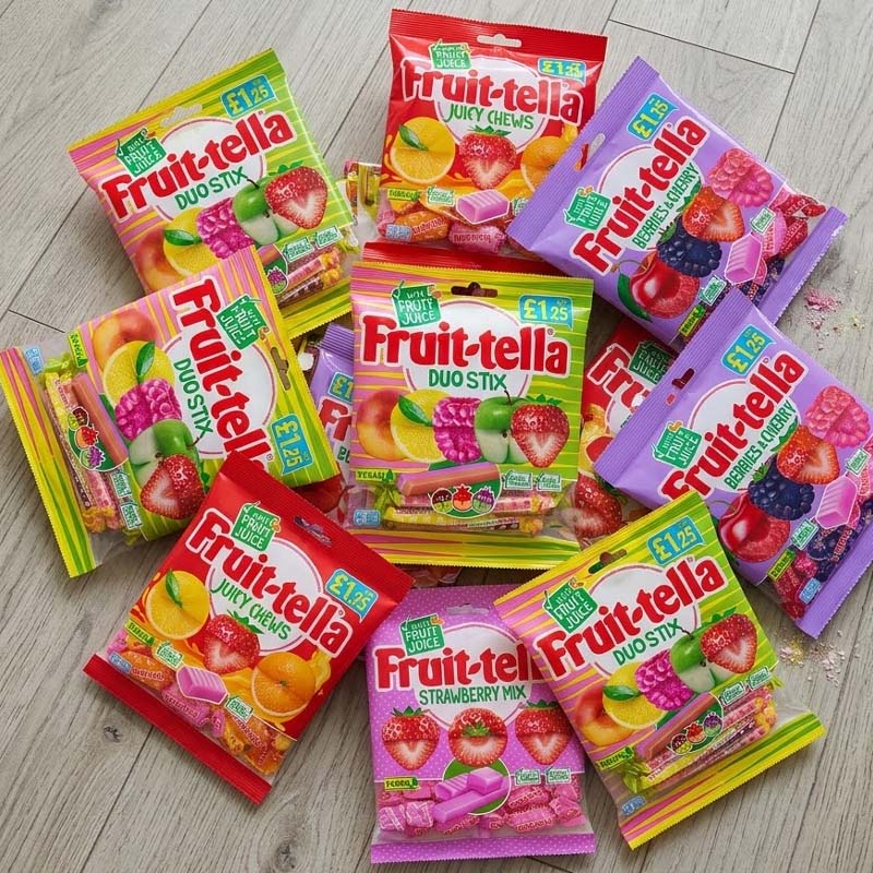 Fruittella Chewy Candy 135g Bags Random Mixed Flavours (12,24 & 48 Packs)
