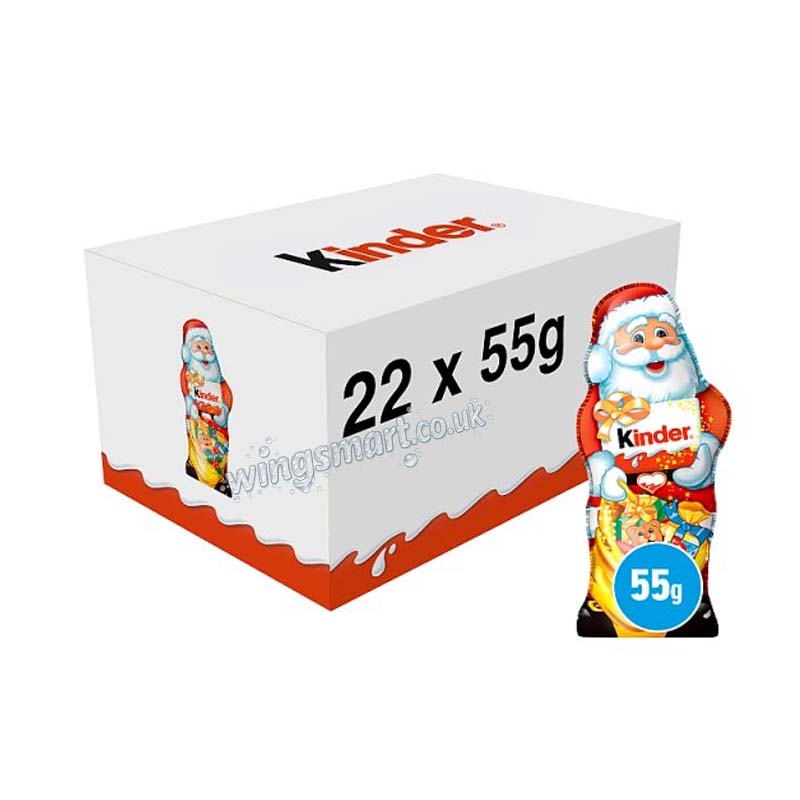 Kinder Chocolate Hollow Santa Figure 55g (12 or 24 Packs)