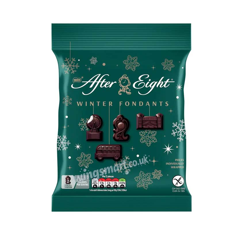 After Eight Winter Fondants Dark Mint Chocolate Bag 57g (Box of 12)