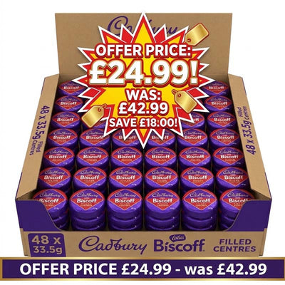 Cadbury Dairy Milk Biscoff Bauble Single 33.5g (Pack of 48) Fullbox Offer Price