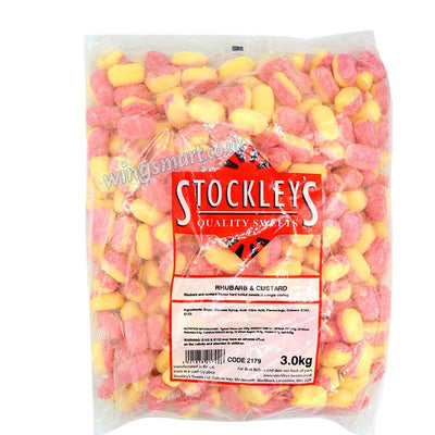 Stockley's Rhubarb and Custard Bag 3kg Full bag