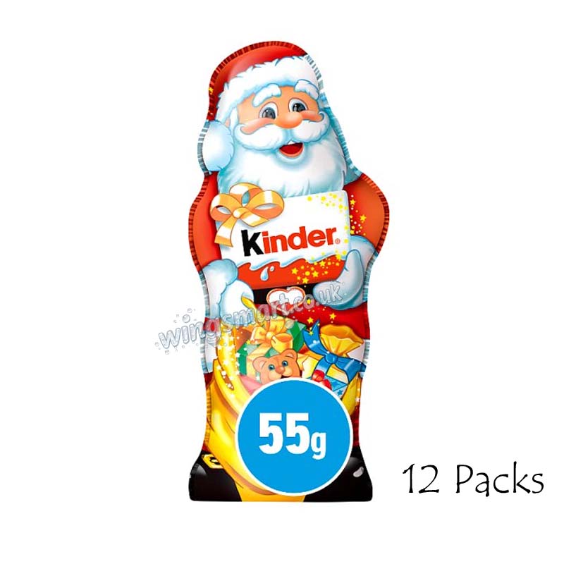Kinder Chocolate Hollow Santa Figure 55g (12 or 24 Packs)
