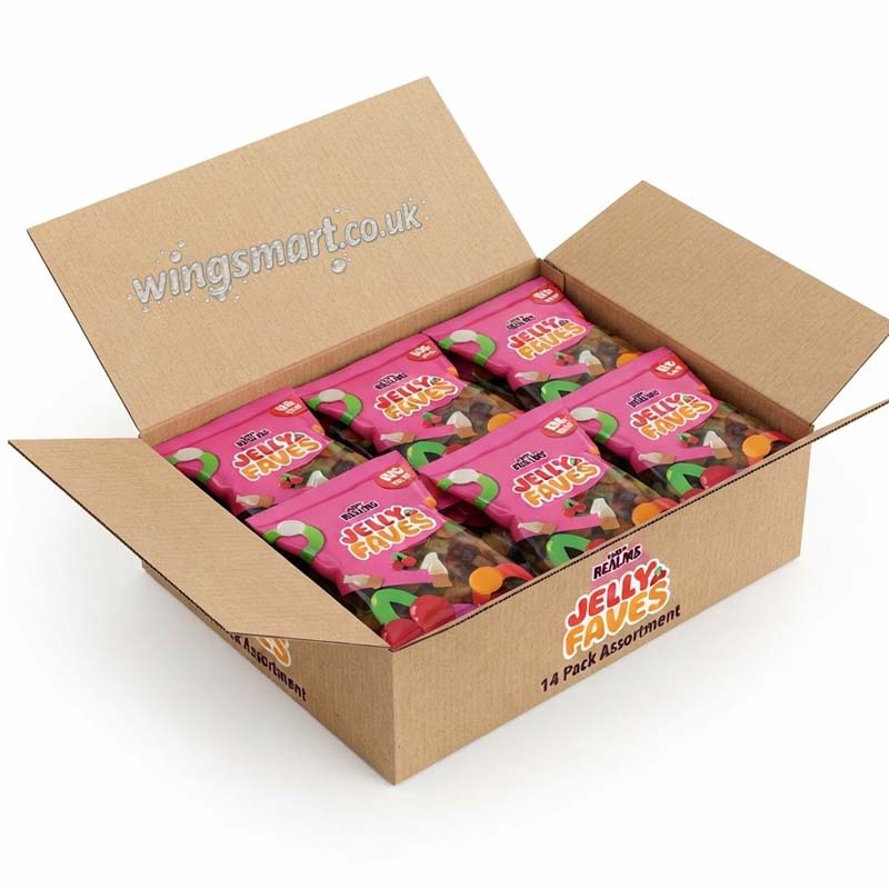 Candy Realms Jelly Faves Bag 170g (Pack of 14) Fullbox