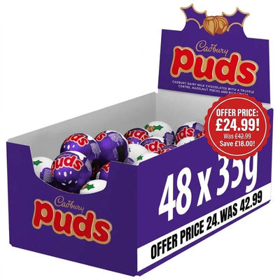 Cadbury Dairy Milk Chocolate Puds Single Egg 35g (Pack of 48) – Full Box Offer