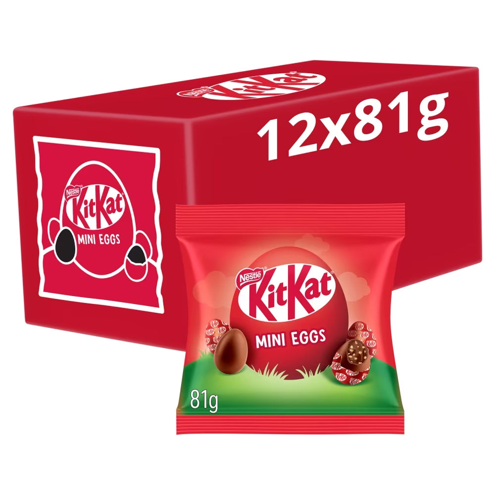 KitKat Mini Eggs Milk Chocolate Sharing Bag 81g (Box of 12)