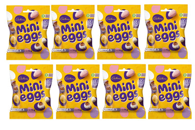 Cadbury Mini Eggs Chocolate Bags 74g | Pack of 8 | Easter 2026 Treats