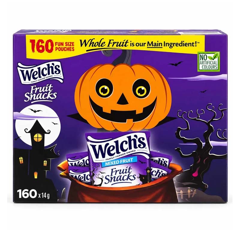 Welch's Fruit Snacks Halloween (80 & 160 Pouches)