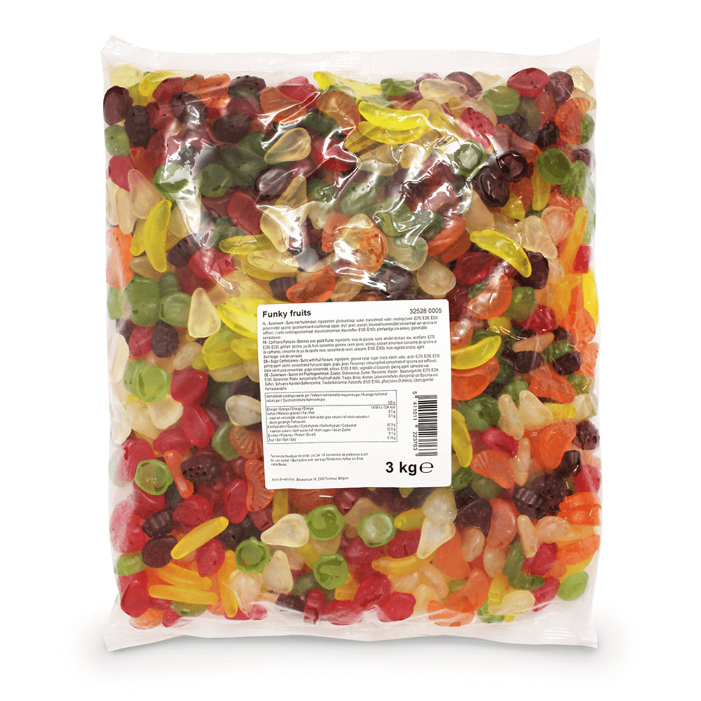 Funky Tasty Fruits Flavour Gummy Sweets 3kg