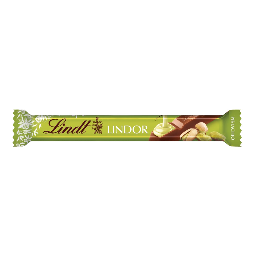Lindt Lindor Pistachio Milk Chocolate Treat Bar 38g (Pack of 24)