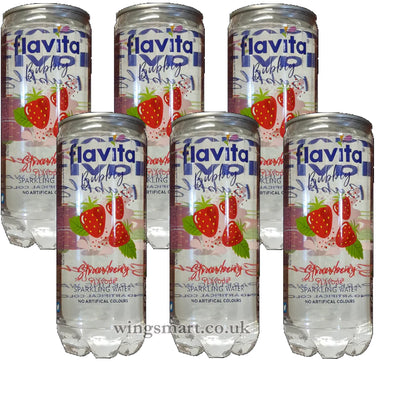 Flavita Bubbly Strawberry Can 350Ml