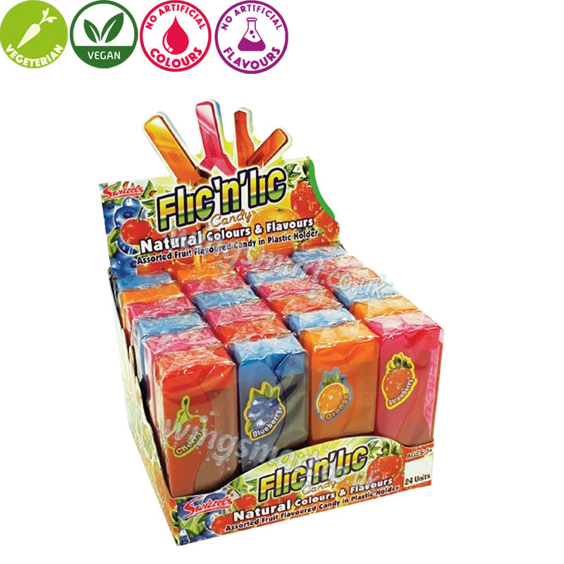 Swizzels Flic 'n' Lic Lollies 14g (12 & 24 Lollies)