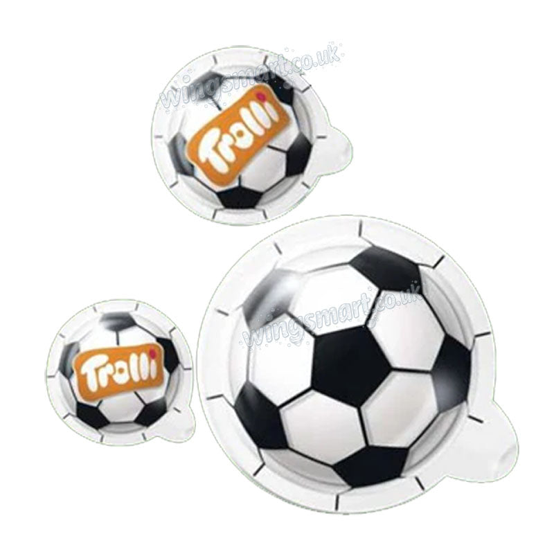 Trolli Super Kick Football 3D Candy 60 Count Bulk Pack with Tub
