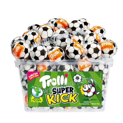 Trolli Super Kick Football 3D Candy 60 Count Bulk Pack with Tub