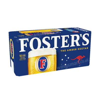 Foster's Beer Lager Cans 440ml (Box of 10 cans)