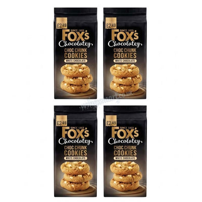 Fox's Chocolatey Choc Chunk Cookies White Chocolate 180g (4 & 8 Packs)