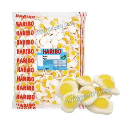 Haribo Fried Eggs 3kg Bulk Sweets – Delicious Fried Gummy Eggs Easter Treat