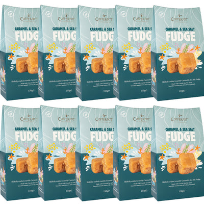 Copperpot Caramel and Sea Salt Butter Fudge Box 150g