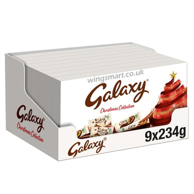 Galaxy Chocolate Large Christmas Selection Box 234g (Box Of 9)