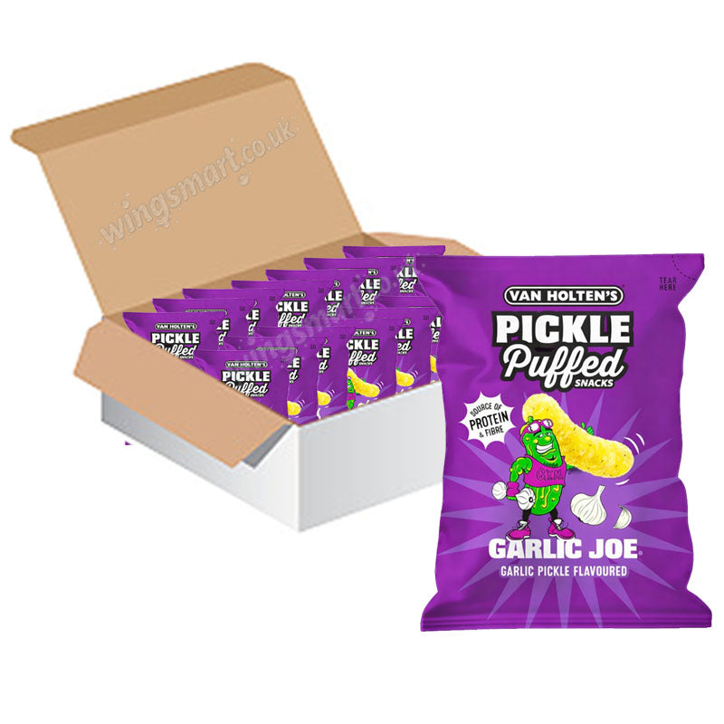 Pickle Puffed Assorted Snacks Box – Van Holten’s Hot Mama Garlic Joe Big Papa 14x50g PMP