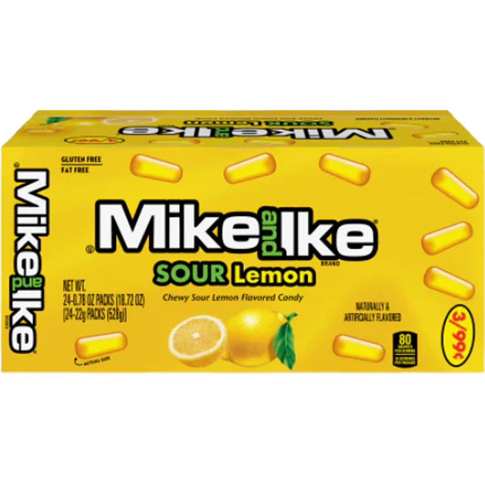 Mike & Ike Sour Lemon 24 X 22g