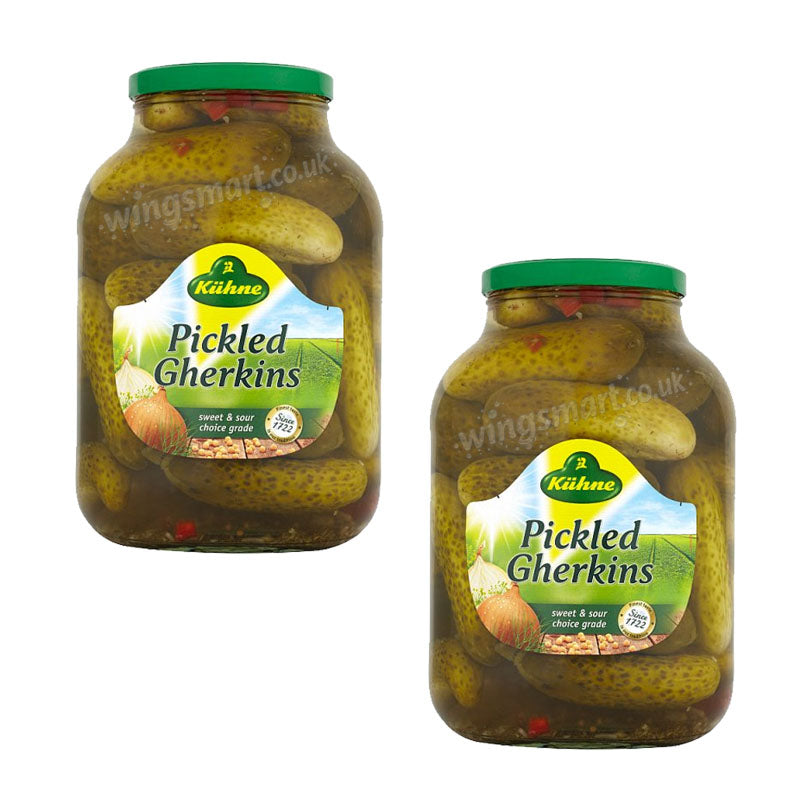 Kühne Pickled Gherkins 2450g Jar Sweet and Sour Choice Grade