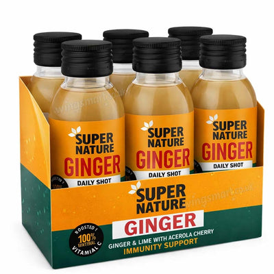Super Nature Ginger Daily Shot 100ml Bottles – 6 / 12 Pack