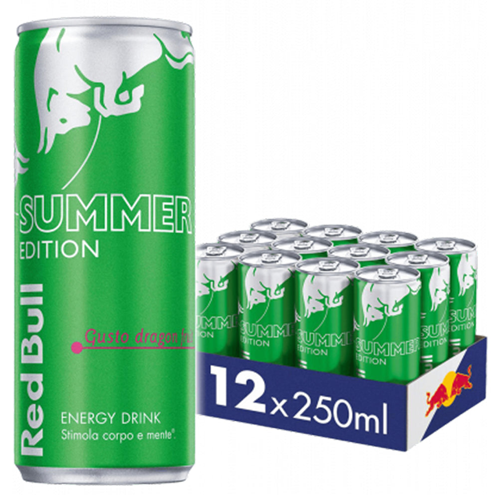 Red Bull Energy Drink Green Edition Cactus Fruit PMP 250ml